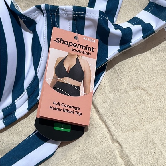 Shapermint Essentials Full Coverage Halter Bikini Top - Picture 5 of 5